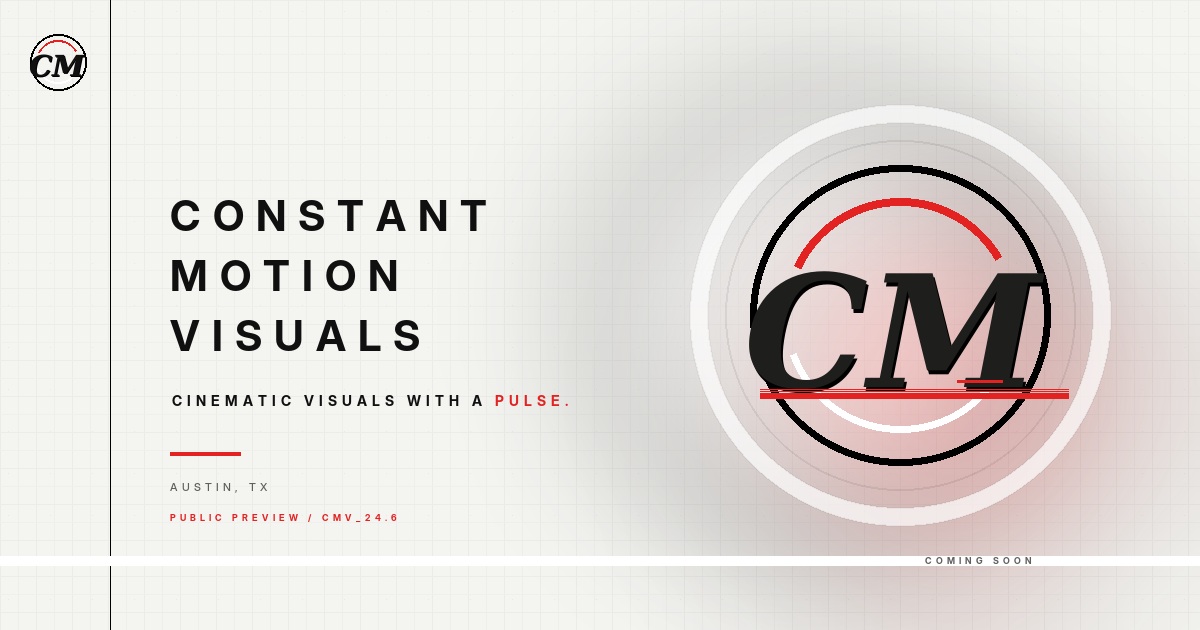 Constant Motion Visuals | Cinematic Visuals with a Pulse
